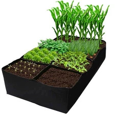 CJGQ Fabric Raised Garden Bed 6x3x1ft Garden Grow Bed Bags for Growing Herbs,...