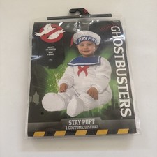 Ghostbusters Baby Costume Stay Puft Marshmallow Man 2 Piece Size 3-6 Months