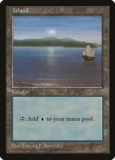 Island - Red Pack (Beard, Jr.) - Heavy Play MTG APAC Lands