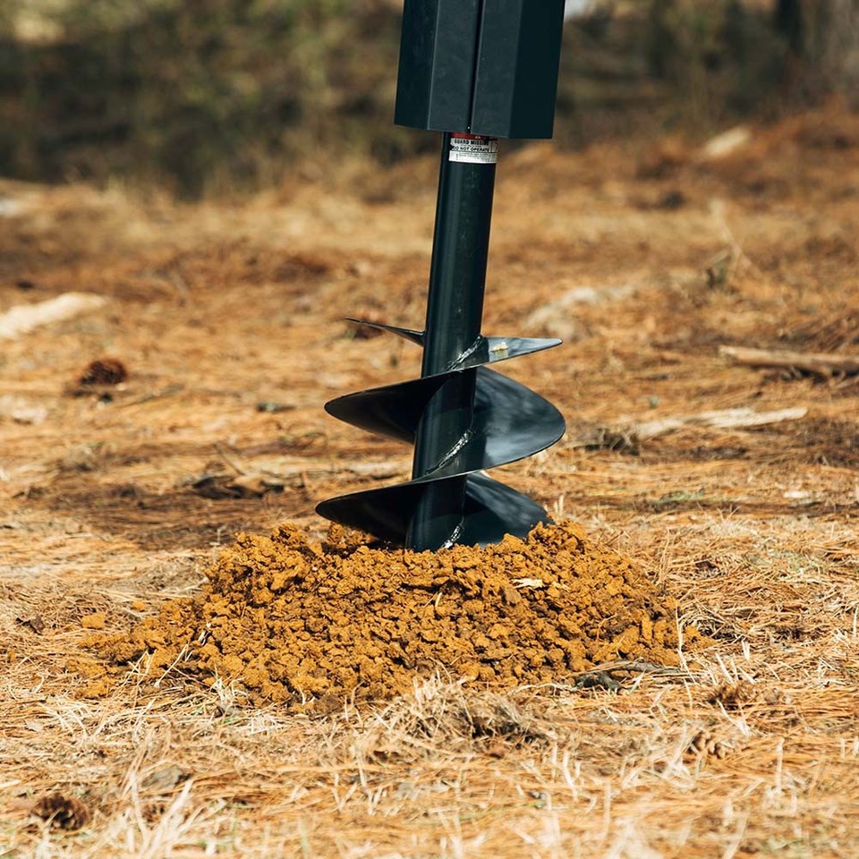 Titan Attachments 12-Inch Auger Bit For 3-Point Post Hole Digger – 24" Drilling Depth