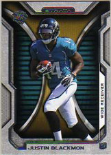 2012 Topps Strata #125 Justin Blackmon RC Rookie Card. rookie card picture