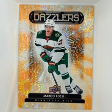 2022-23 UPPER DECK SERIES 1 MARCO ROSSI ORANGE DAZZLERS #DZ-8 MINNESOTA WILD