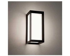 Euri LIS-WL1000-12 - Black Outdoor Wall Light - Smart RGB Color