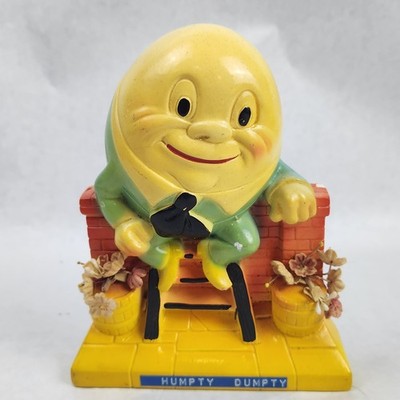 Vtg 1965 Miller Studio Humpty Dumpty Chalkware Wall Hanging Plaque Decor