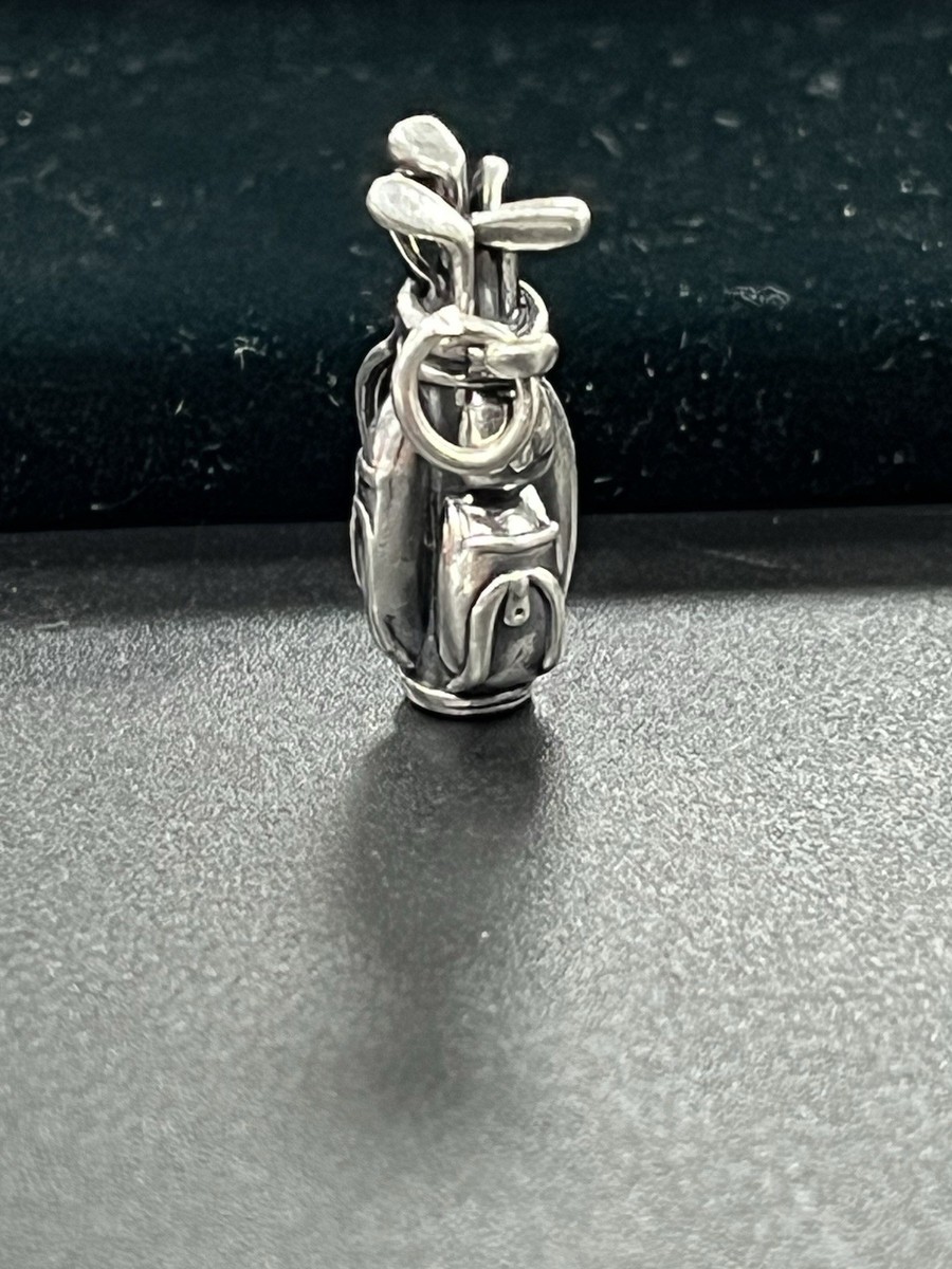 James Avery Retired 3D 925 Golf Bag Charm