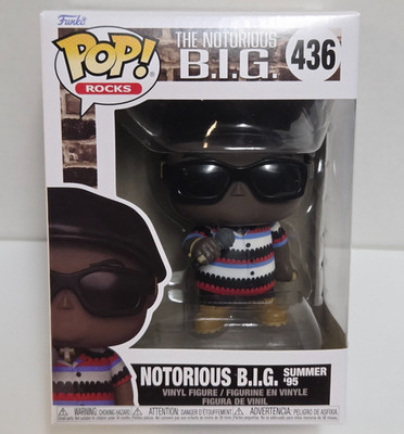 NOTORIOUS B.I.G. Funko POP! Rocks #436 Collectible Vinyl Figure NEW / MINOR WEAR