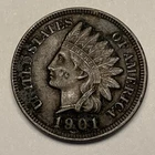 1901 Indian Head Cent Penny Coin  FREE SHIPPING