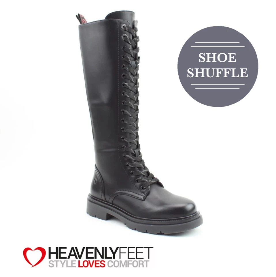 Heavenly Feet Avalon vegan friendly Tall Lace and Zip up Lightweight Boot