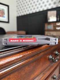 Mario is Missing Nintendo NES Video Game Pak Cartridge