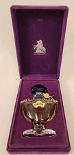 Vintage Shalimar Guerlain Perfume 1 oz Original Velvet Box  Baccarat Bottle