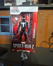 MARVEL LEGENDS SERIES SPIDER-MAN 2 GAMERVERSE PETER PARKER BLACK SUIT FIGURE