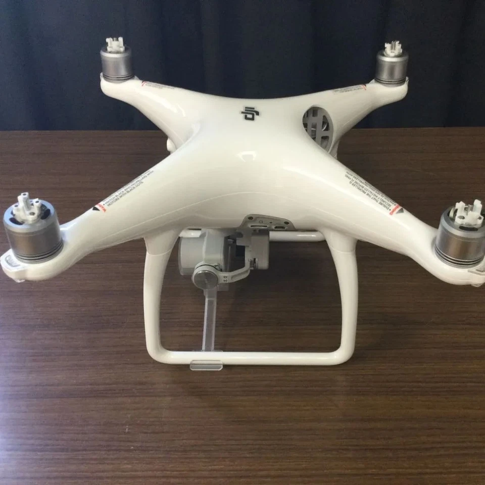 DJI Phantom 4 Drone White w/ Case Remote Holder Case Lock Damaged Tested Working - Image 3 of 4