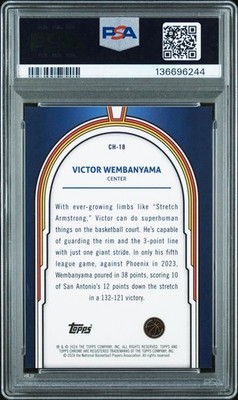 Rare 2023-24 Topps Cosmic Chrome Heroes Victor Wembanyama RC CASE