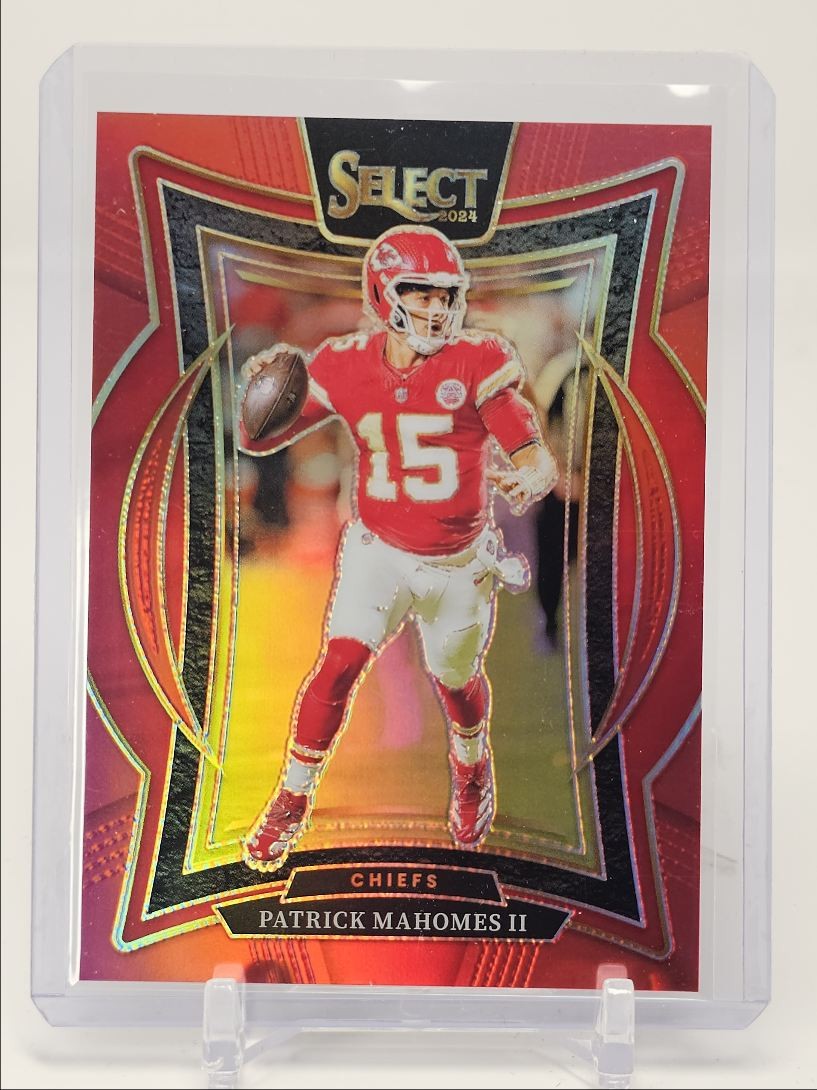 PATRICK MAHOMES II 2024 SELECT CONCOURSE RED PRIZM CHIEFS #33 /99 Q3549