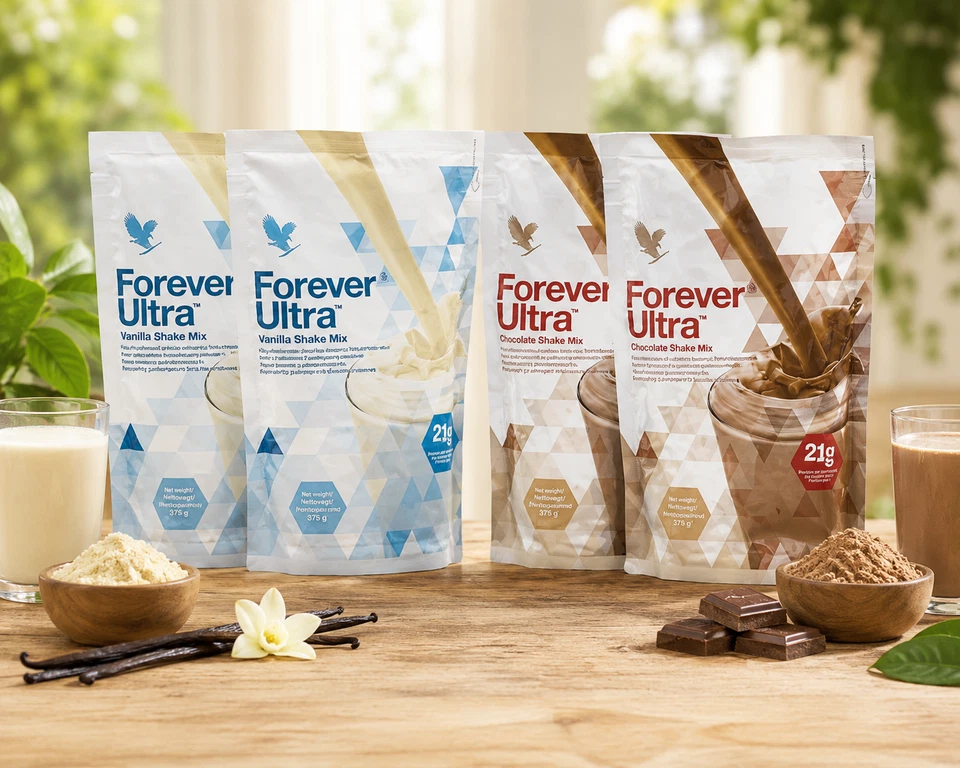 2x Forever Living Ultra Chocolate Shake 12/2026 Und 2x Vanilleshake 12/2026 - Bild 1 von 1