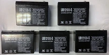 UPG 12V 10Ah Battery Replaces 11ah PowerTron PT1112F2, PT1112 F2 - 5 Pack