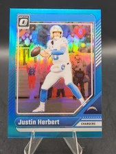 2024 Panini Donruss Optic Justin Herbert #106 Aqua Prizm /299