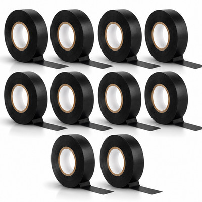 Elektroisolierband PVC schwer entflammbar 19 mm x 20 m schwarz Elektroband