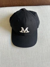 "M" Baseball Hat/Cap Made by The Classics Yupoong Snapback