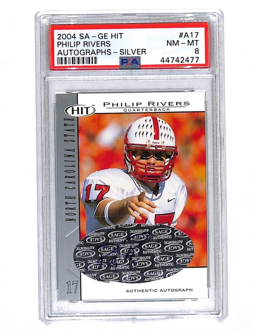 Philip Rivers SA-GE Hit Autographs #A17 Silver