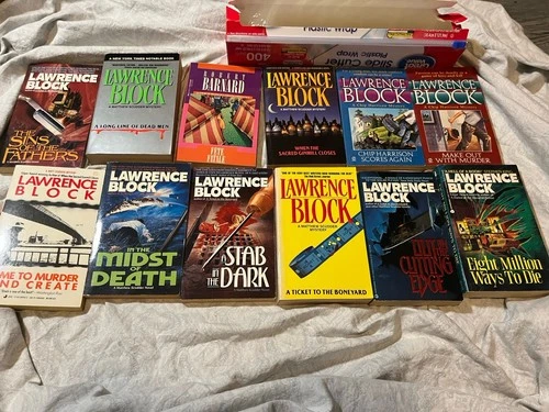 Lawrence Block Paper Back Book Lot of 12