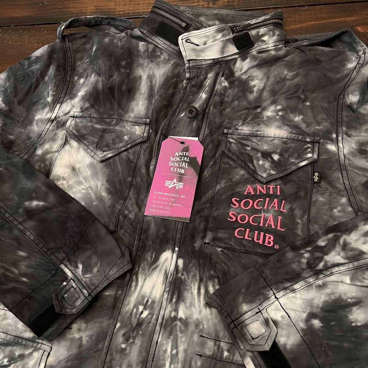 Anti Social Social Club Alpha Industries M-65 Tie Dye Jacket