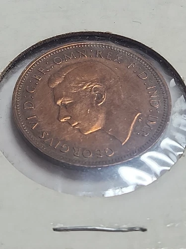 1944 George VI Half Penny — photo from another recent sale