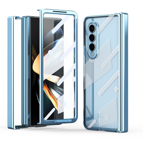 For Samsung Galaxy Z Fold5 Fold4 Fold3 Plating PC Clear Hinge Full Body Case - Photo 15 sur 49