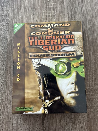 Command & Conquer: Operation Tiberian Sun Feuersturm OVP NEU SEALED VGA WATA TOP - Afbeelding 1 van 4