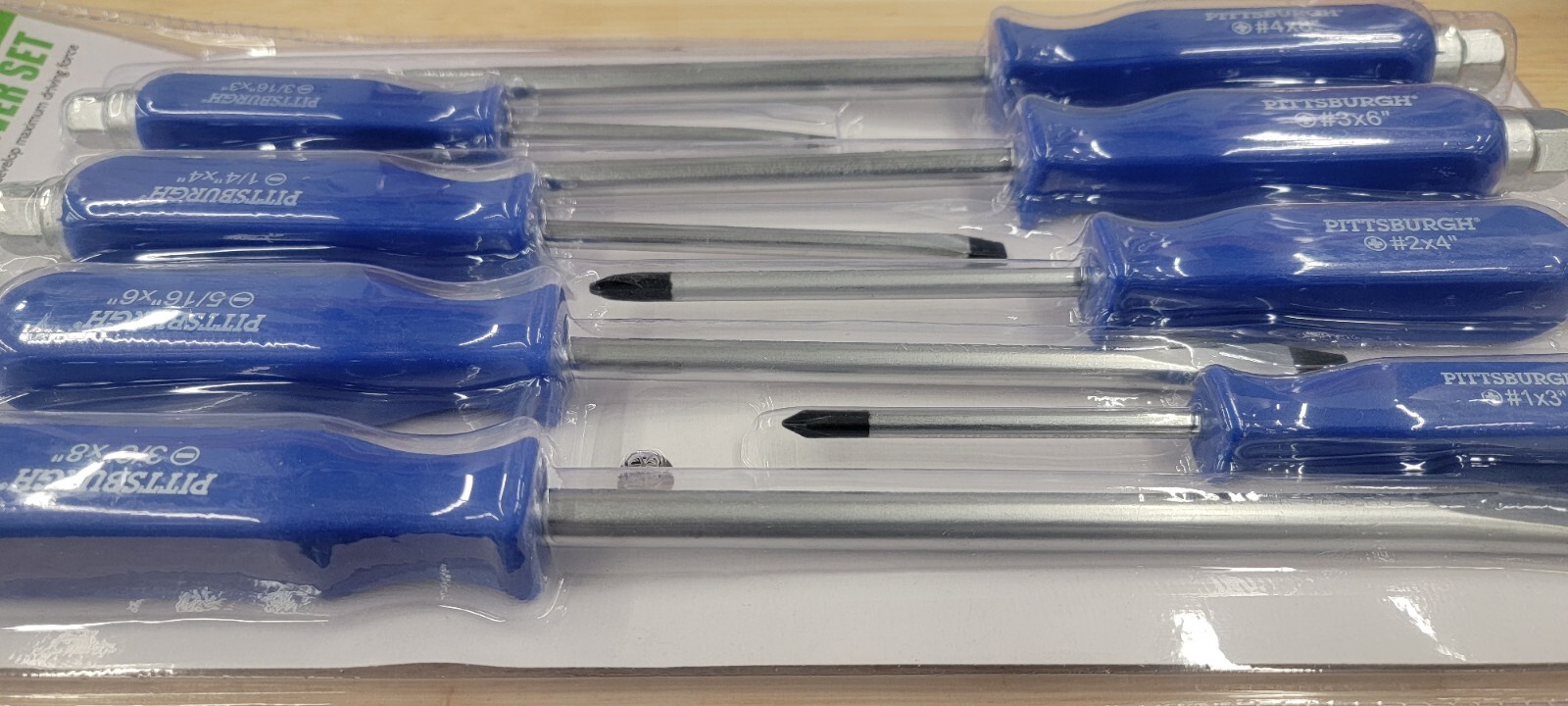 8pc. Bolstered Screwdriver Set (4) Slotted & (4) Phillips Bits eBay