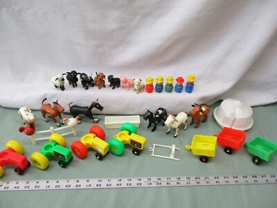 Fisher Price Little People 915 Barn Farm Pick One part animal equipment cow pig