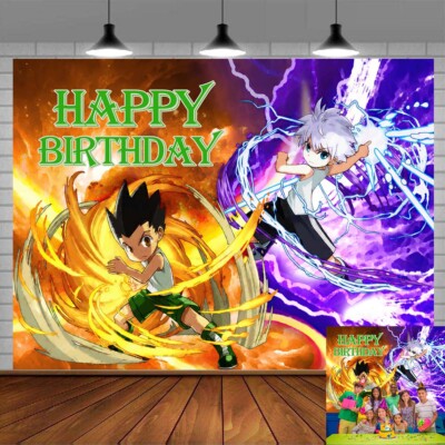 Hunter×Hunter Kinder Geburtstag Partyzubehör Banner Hintergrund Vinyl 7x5FT