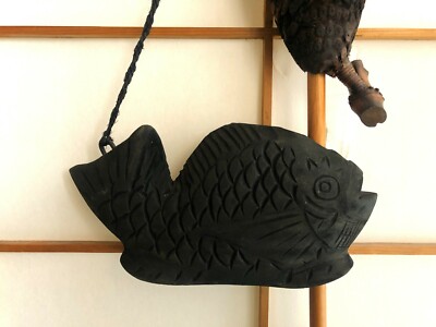 Japanese Vintage Pot-hook Jizaikagi Dining device with wood fish L.35.8in  /91cm | eBay