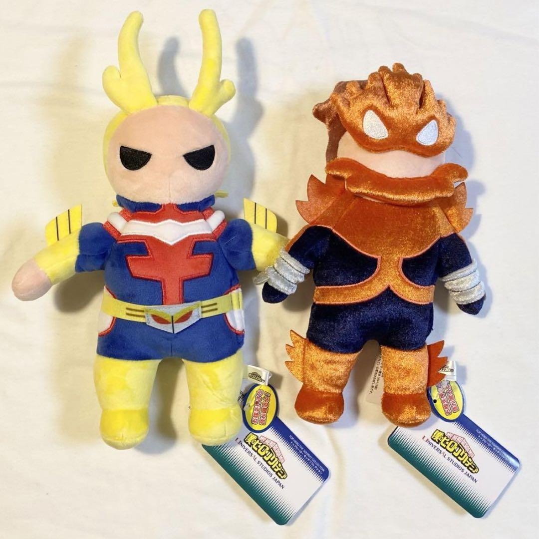 USJ My Hero Academia All Might & Endeavor Plush Set F/S Japan. | eBay