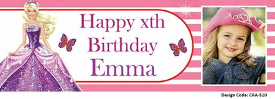 Personalised Barbie Birthday Banners Pvc Custom Banner Vinyl