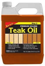 Star Brite 128 Fl Oz Premium Golden Teak Oil for Wood Protection and Finish