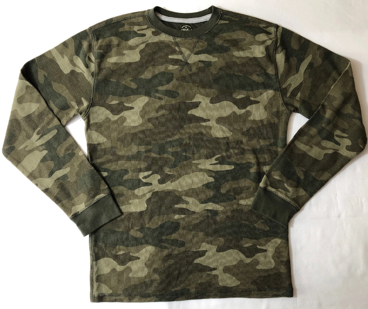 Men's camo shop thermal shirt
