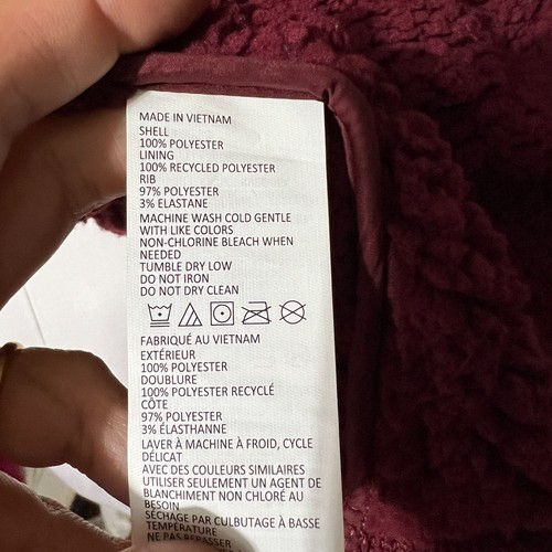 Chaleco repelente al agua Prana ESLA para mujer pequeño en rojo borgoña - Imagen 5 de 8