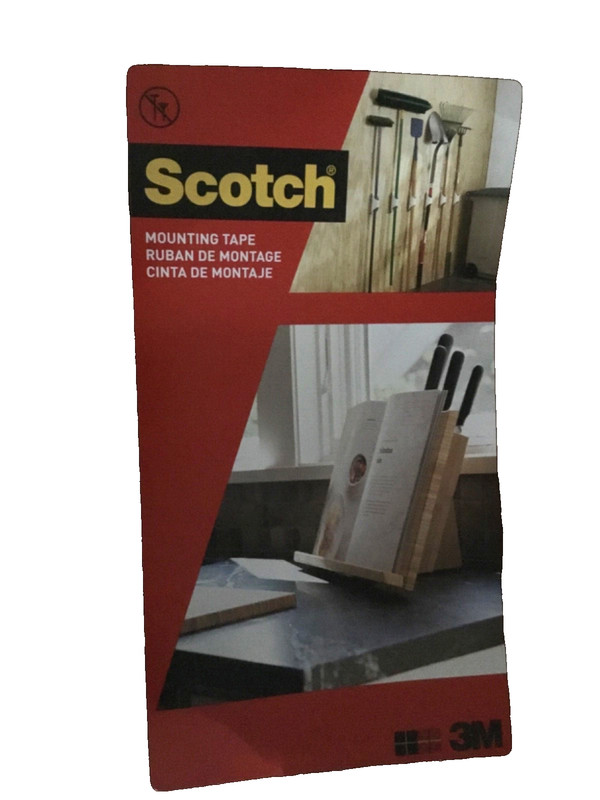 Scotch Double Sided 2 2 packs Outdoor Mounting Tape 1 InX60 In Holds Up To 15 lb