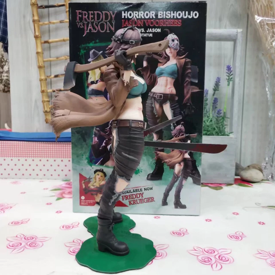 Película de Terror Freddy Vs Jason Bishoujo Estatua Anime Figura de Acción Juguete Regalo en Caja Foto 4 de 4