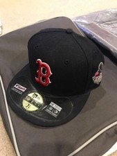 BOSTON RED SOX 2013 WORLD SERIES NEW ERA FITTED HAT 7 1/8 ON FIELD CAP RARE NWT