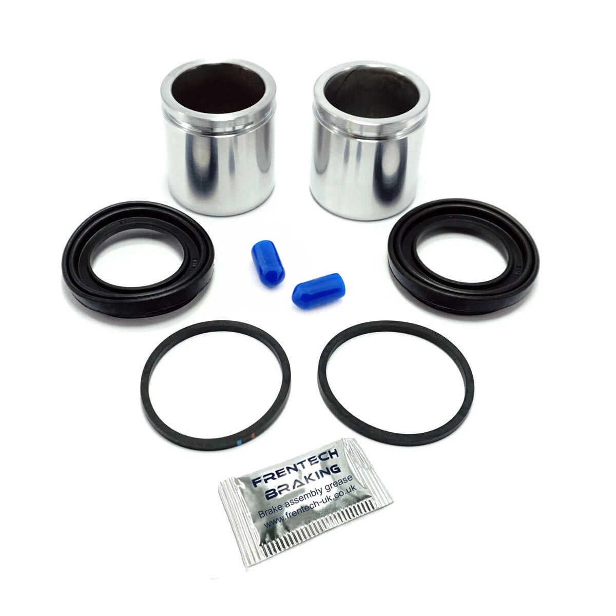 2x Front Caliper Repair Kits & Pistons For Mitsubishi Canter 1996  