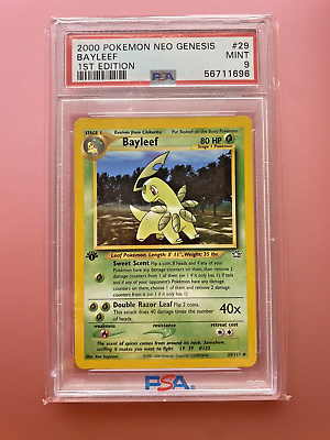 Mavin  PSA 10 GEM MINT Bayleef 28/111 1st Edition Neo Genesis