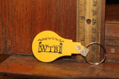 Vintage Key Ring WTBI AM 540 FM 91.5 Greenville South Carolina Christian
