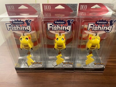 Pokemon Fishing Lure PIKACHU 3 Types of Face Set DUO Made In Japan