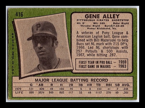 1971 Topps Baseball Cards 264-523 - You Pick - aaalvins - Picture 119 of 249