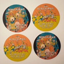 4 x Beavertown Beer Mat Brand NEW Rare Breweriana Craft Pub Bar Man Cave