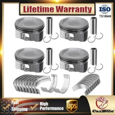 Pistons + Bearings Kit Fit For 07-13 Toyota Camry RAV4 Scion tC Lexus 2.4L 2AZFE