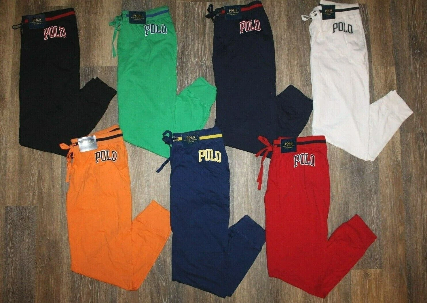 NWT Polo Ralph Lauren Mens Knit Logo Jersey Pajama Lounge Athletic Jogger Pants