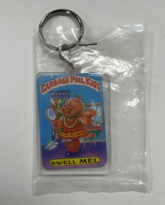 Vintage 1985 GPK Garbage Pail Kids 2-Sided Keychain SWELL MEL / PATTY PUTTY